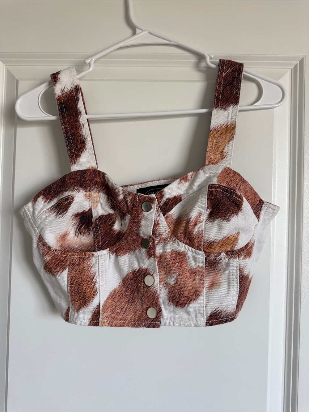 Cider cow print top